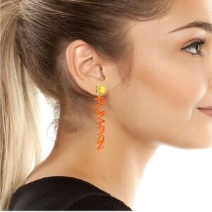 Betsey Johnson Pumpkin Spice Earrings
